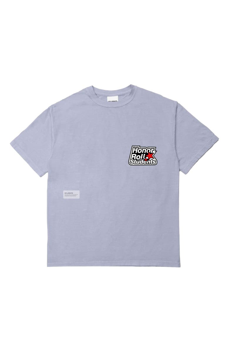 STUDENTS Honor Roll Students Oversize Cotton Graphic T-Shirt, Main, color, Wisteria
