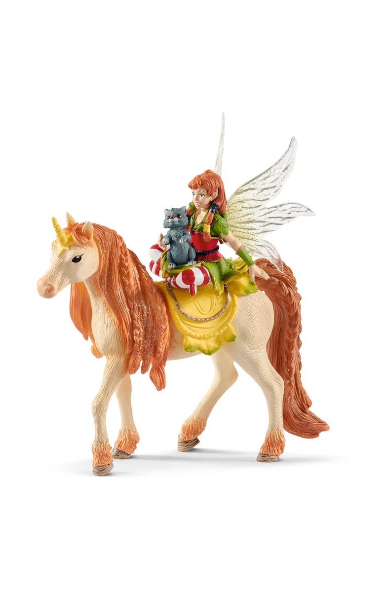 Schleich Bayala Fairy Marween Doll With Glitter Unicorn, Main, color, Multicolored