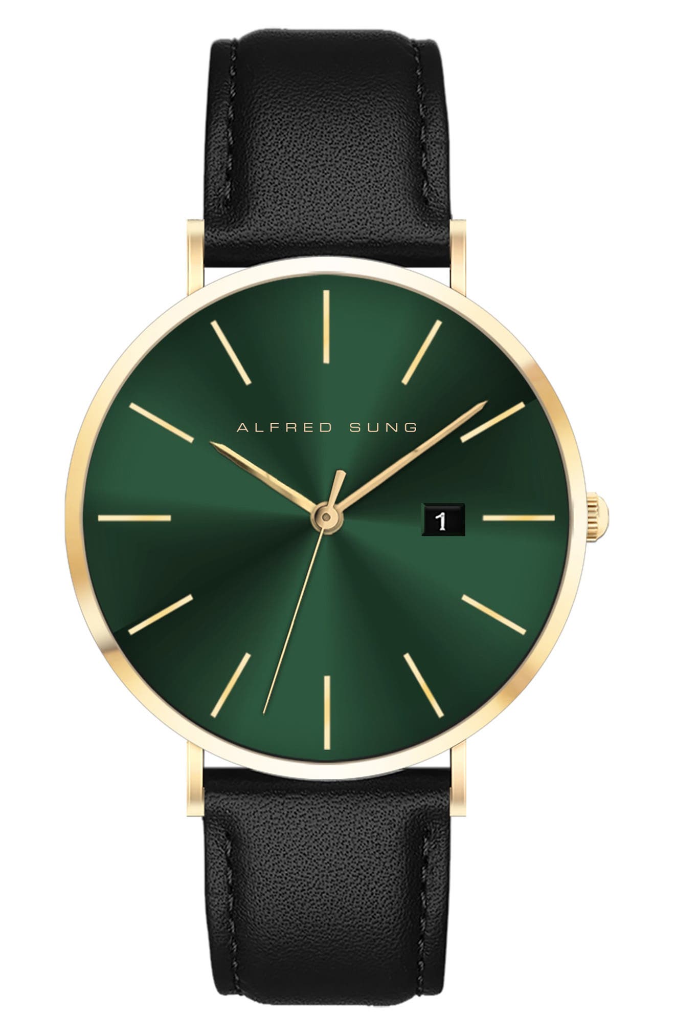 Metropolitan Leather Strap Watch, 42mm