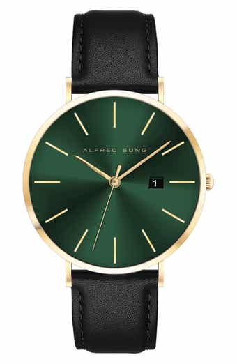 Metropolitan Leather Strap Watch, 42mm