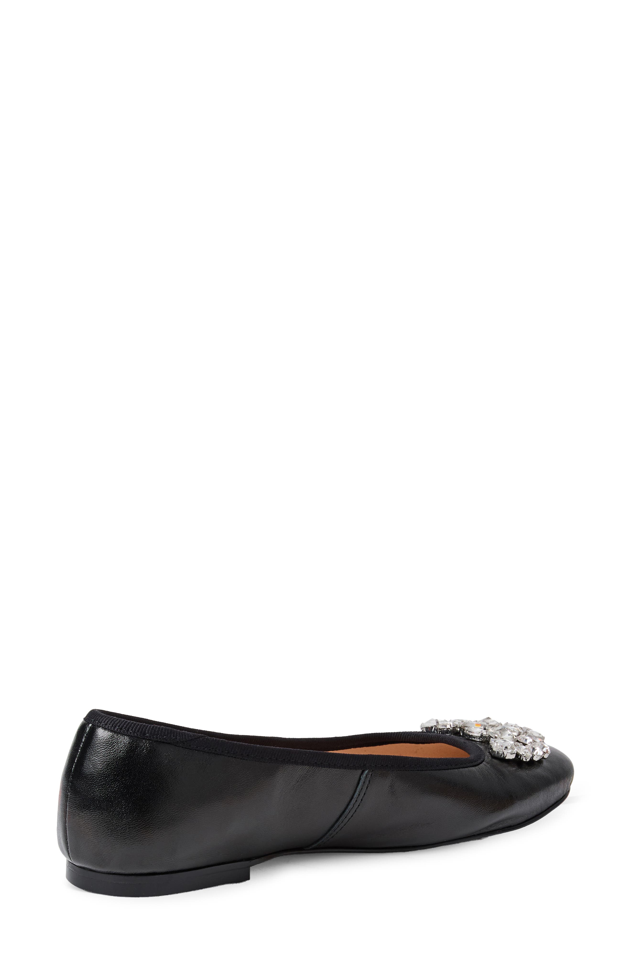 Jack Rogers Ellina Embellished Ballet Flat, Alternate, color, Black