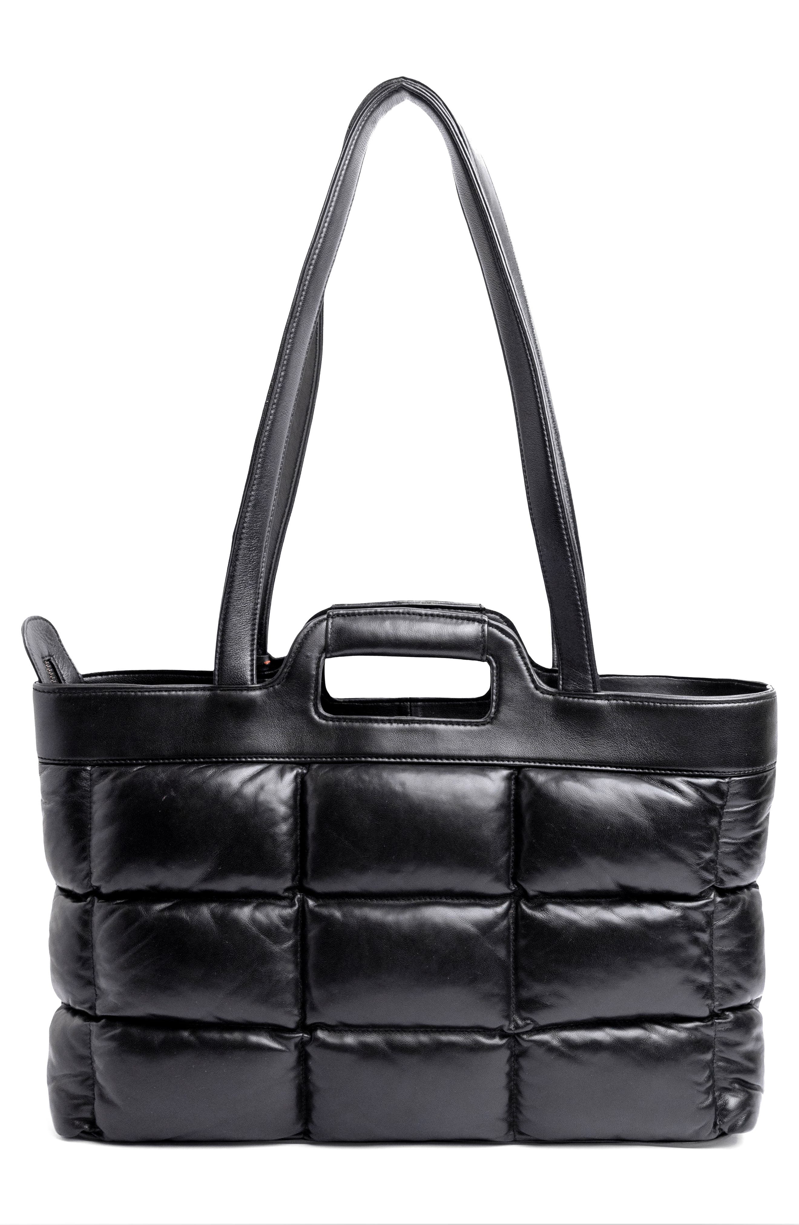 OLD TREND Puff Clover Leather Tote Bag, Alternate, color, 