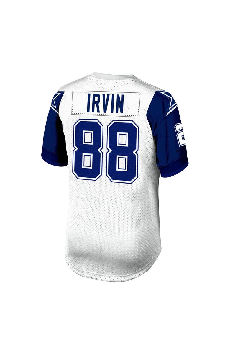 Mitchell & Ness Men's Mitchell & Ness Michael Irvin White Dallas Cowboys 1994 Authentic Throwback Retired Player Jersey, Alternate, color, White