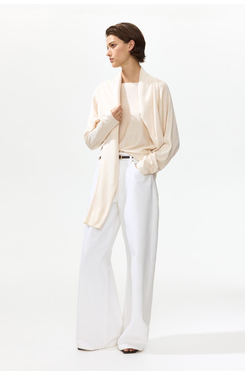 H&M Boat-neck sweater, Alternate, color, Light Beige