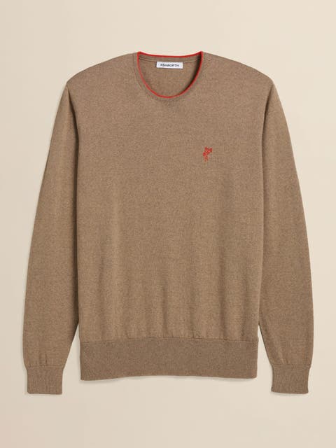 Extrafine Merino Tipped Crewneck