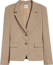 ST. JOHN Heathered Stretch Suiting Blazer