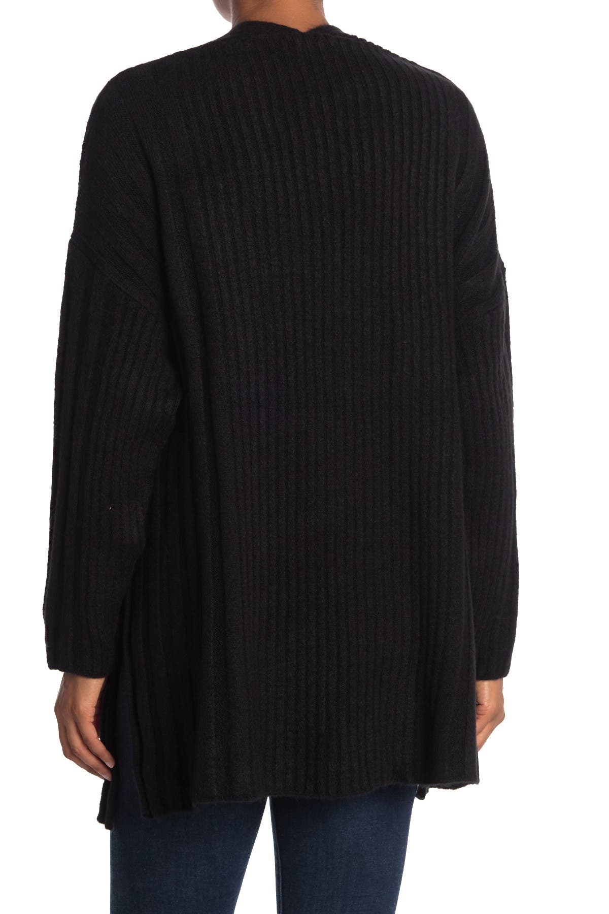 Topshop Rib Trim Open Front Cardigan (Women) | Nordstromrack