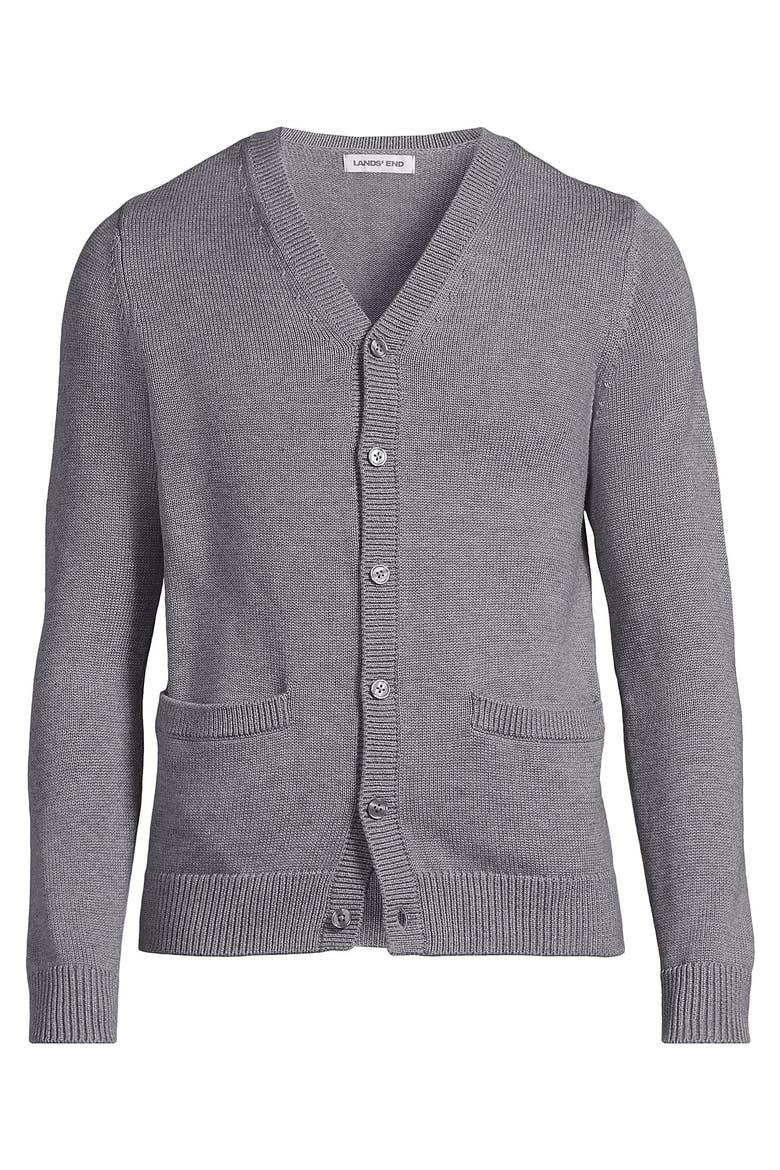School Uniform Adult Legacy Varsity Cardigan, Alternate, color, Pewter Heather