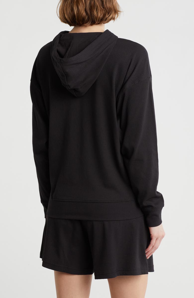 PUMA Essential Comfort Rib Hoodie, Alternate, color, Puma Black