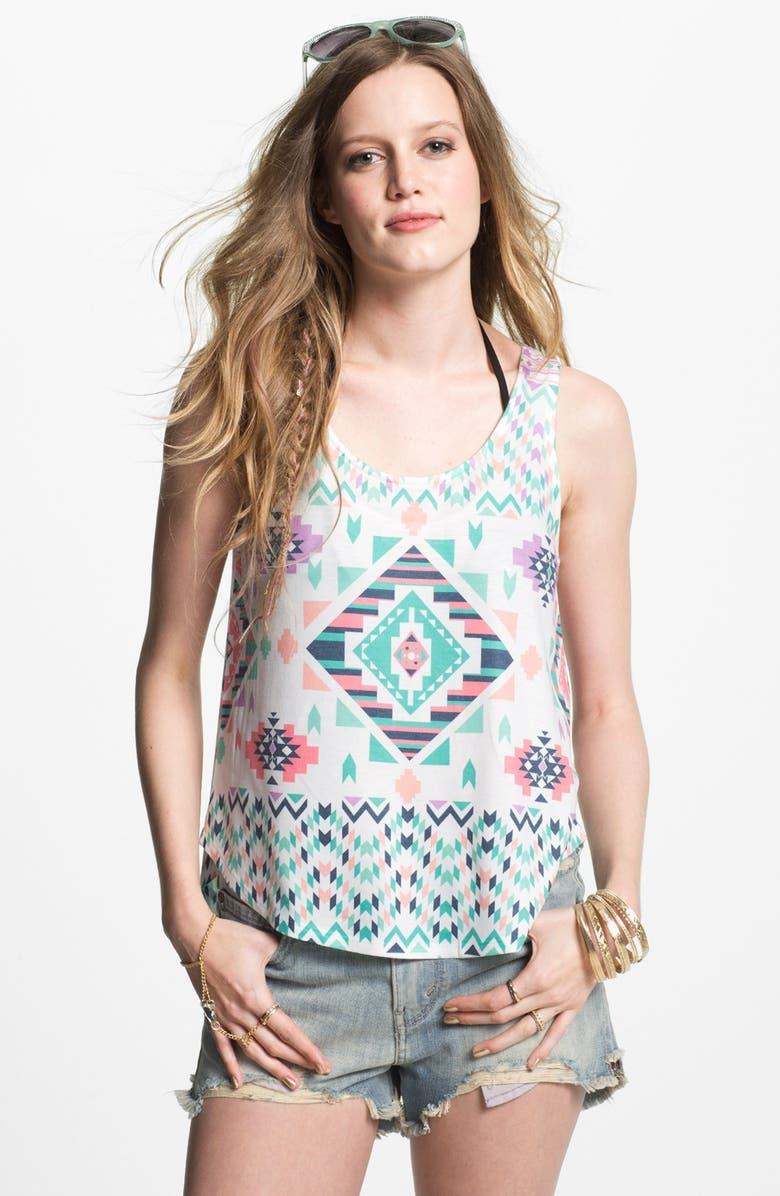 Elodie Tribal Print Tank, Main, color, 