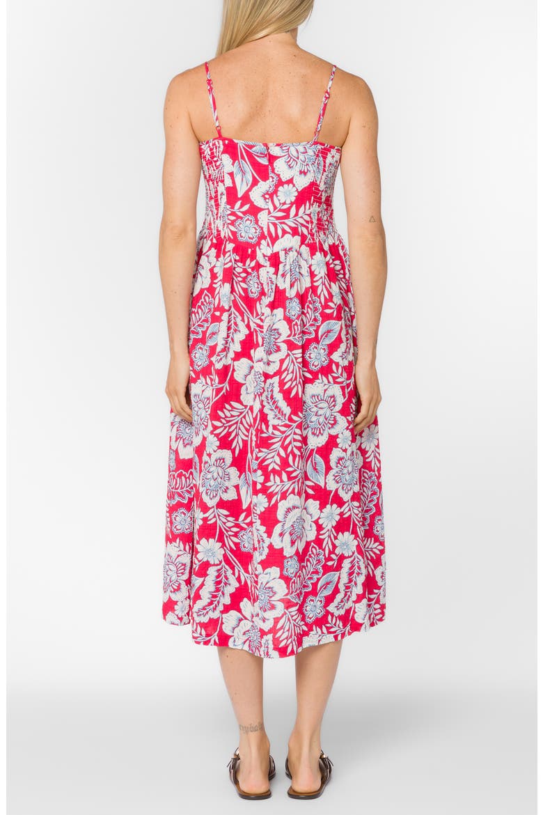Brunilda Sleeveless Dress, Alternate, color, RASPBERRY FLORAL GARDEN