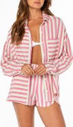 Roxy Let's Get Away Button-Up Cover-Up Shirt
