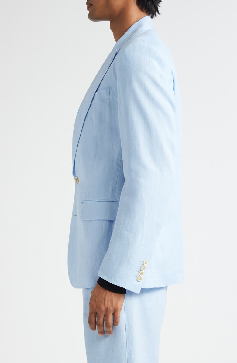 Dolce&Gabbana Sicilia Fit Linen Sport Coat, Alternate, color, B1581 Azzurro