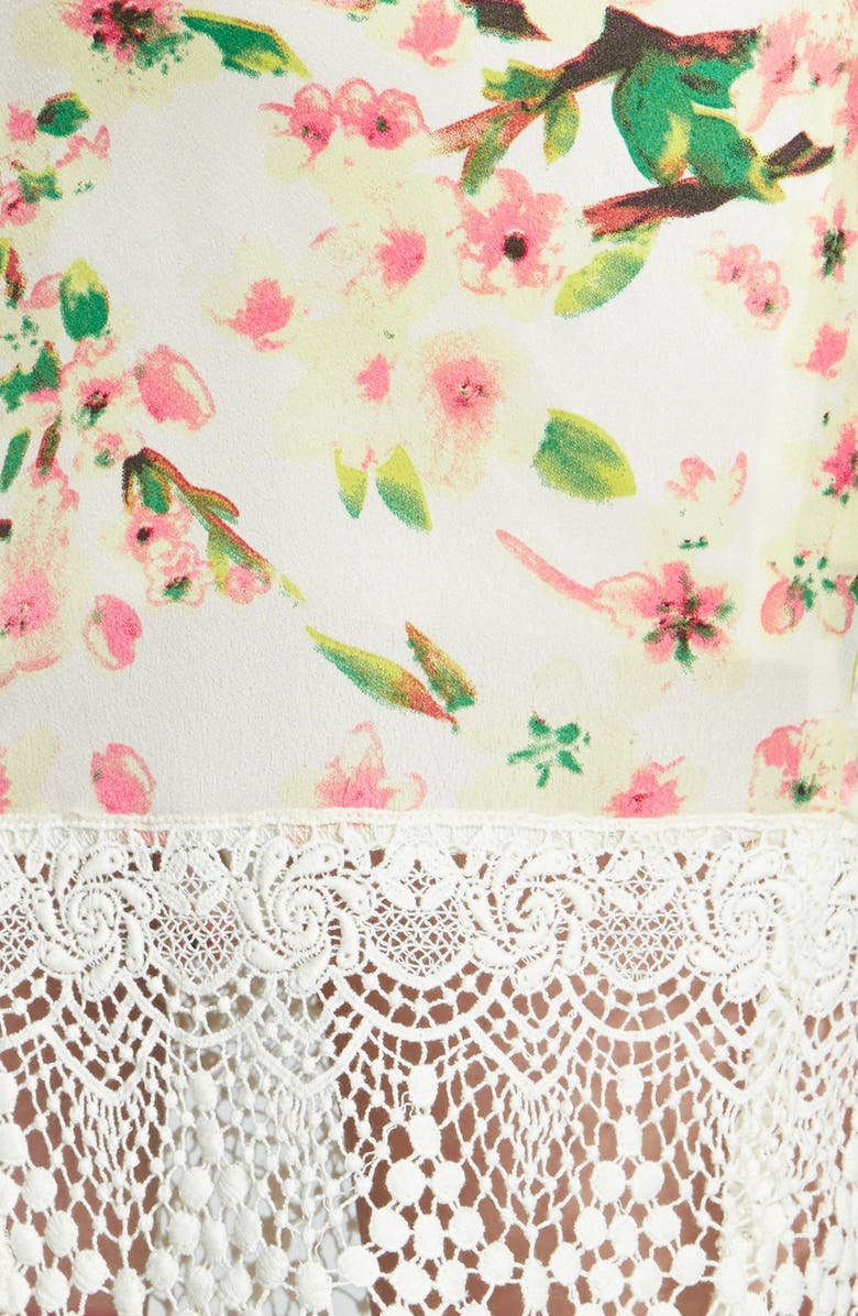 ASTR the Label ASTR Lace Hem Pencil Skirt, Alternate, color, 