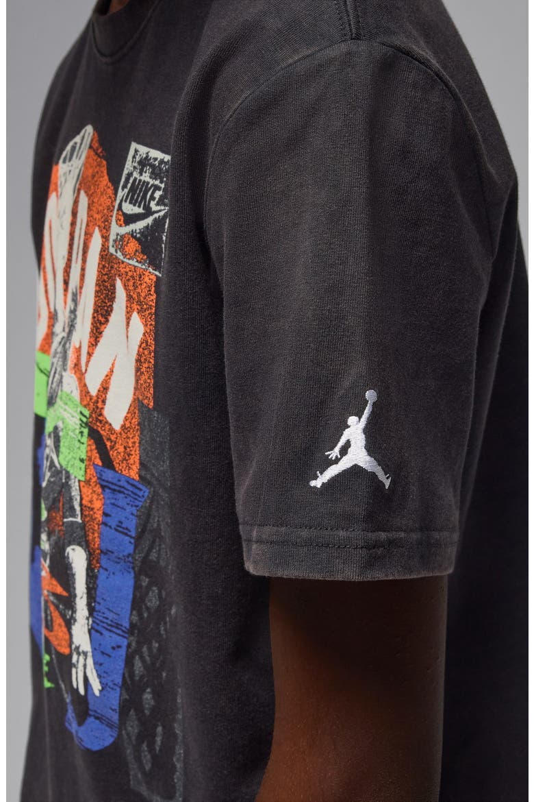 Kids' Throwback Slam T-Shirt, Alternate, color, BLACK
