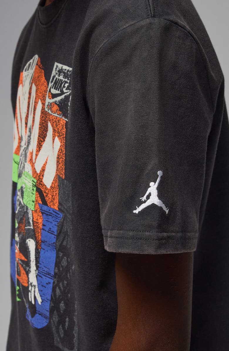 Jordan Kids' Throwback Slam T-Shirt, Alternate, color, 