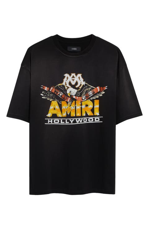 Oversize Eagle Hollywood Skate Graphic T-Shirt