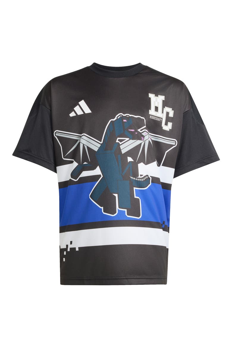 x Minecraft Kids' Graphic Print T-Shirt, Main, color, BLACK