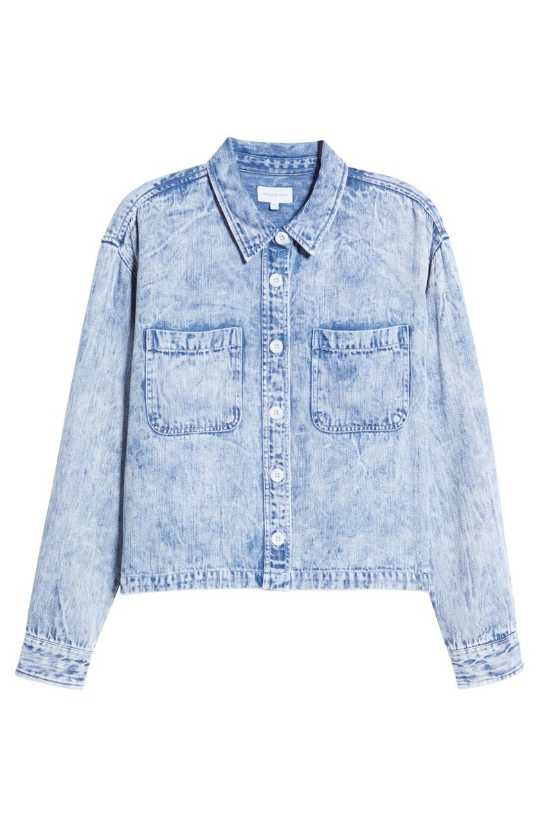 Thread & Supply Warsan Acid Wash Chambray Jacket, Alternate, color,