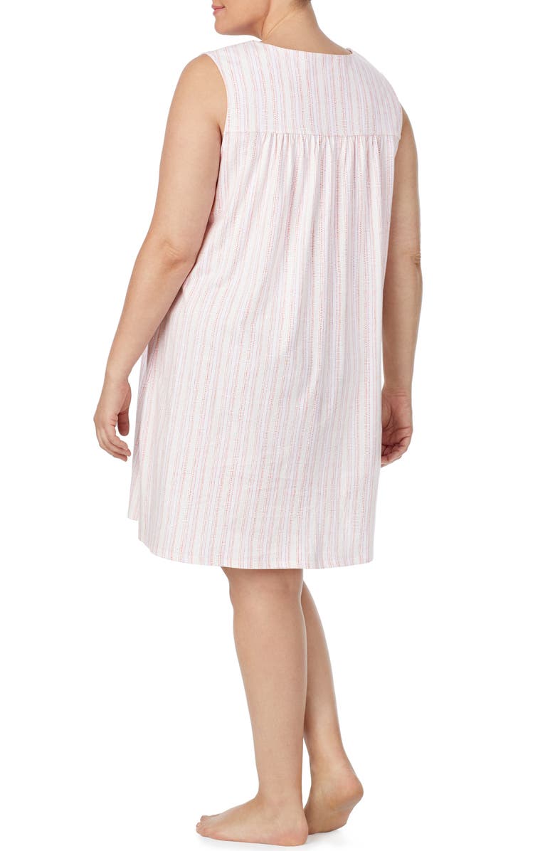 Eileen West Square Neck Sleeveless Nightgown, Alternate, color, 