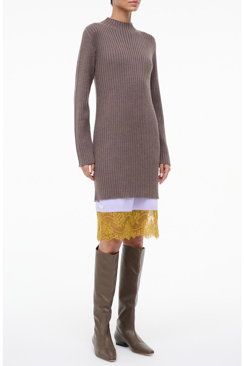 Willow Long Sleeve Wool Blend Sweater Dress, Alternate, color, TRUFFLE