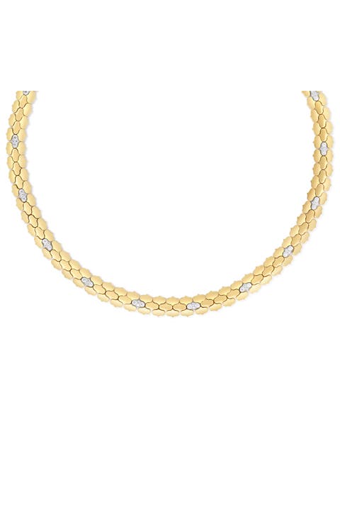 Cobra Diamond Collar Necklace