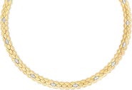 Roberto Coin Cobra Diamond Collar Necklace