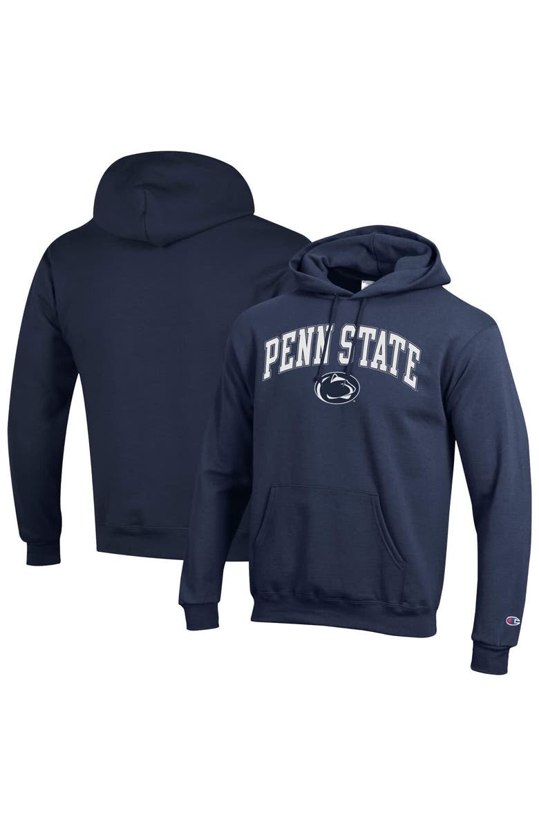 Champion Men's Champion Navy Penn State Nittany Lions Arched Logo Fleece Pullover Hoodie, Alternate, color, Navy