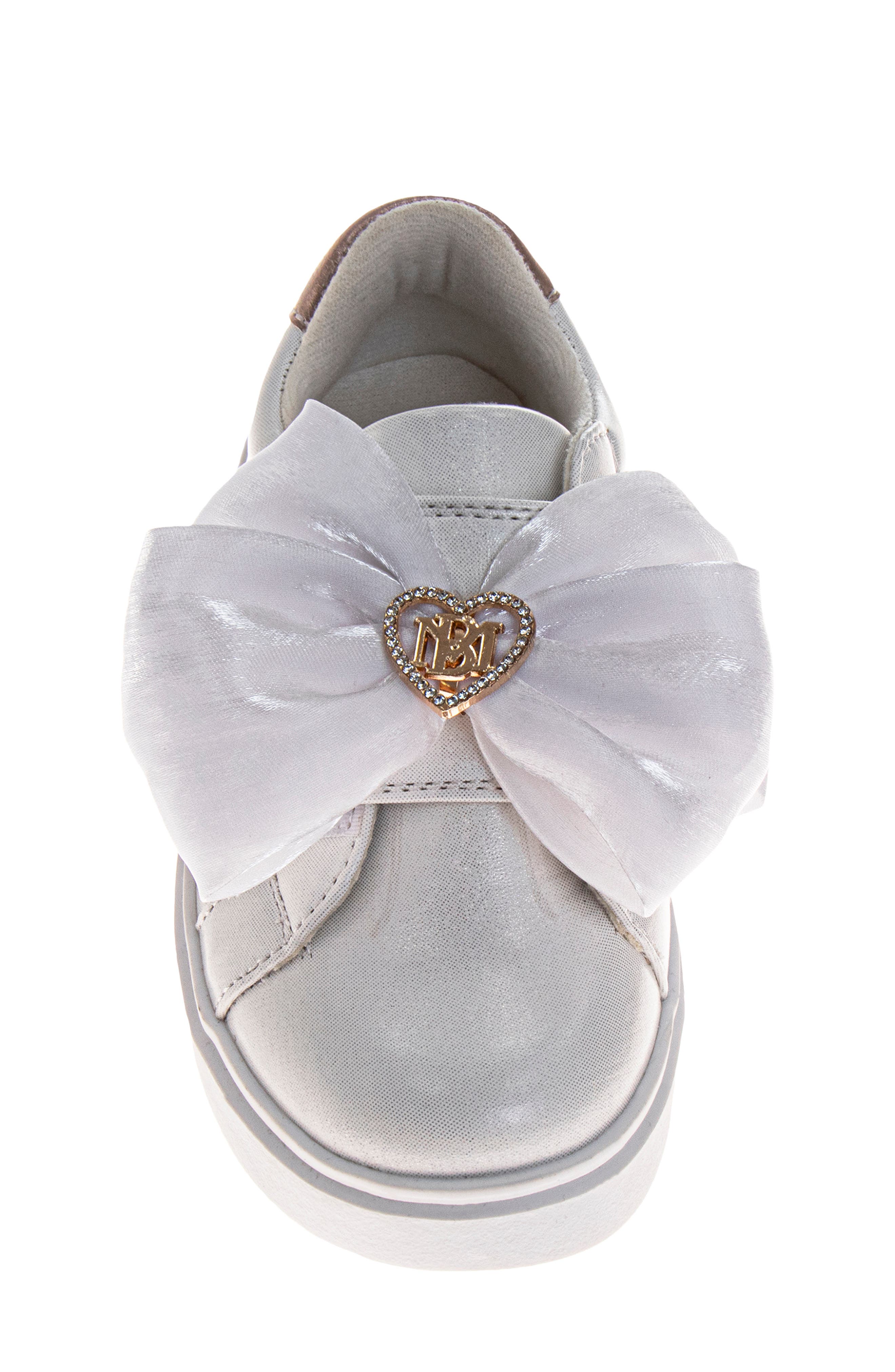 Badgley Mischka Collection Kids' Kensie Sneaker, Alternate, color, White