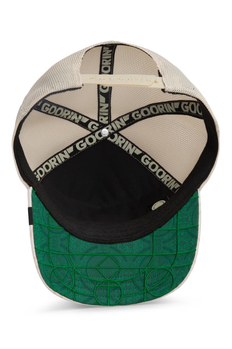 Holy Cow Jacquard Snapback Trucker Hat, Alternate, color, CHALK