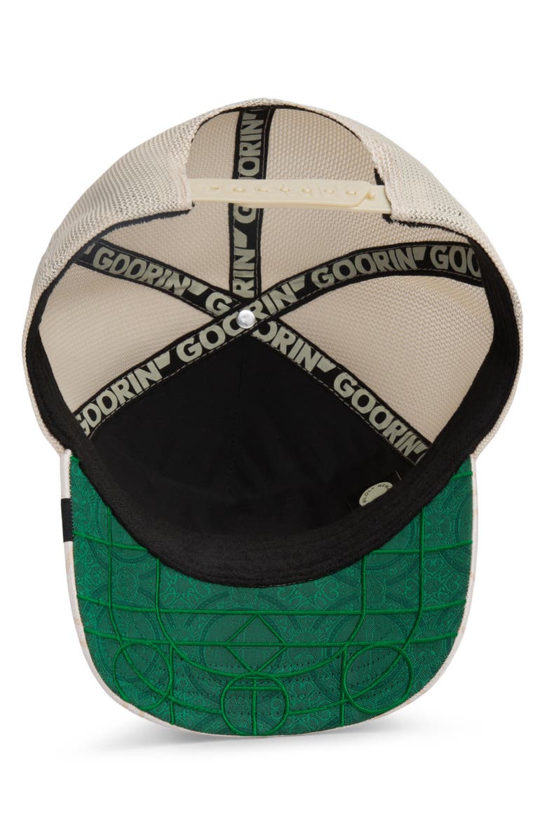 Goorin Bros. Holy Cow Jacquard Snapback Trucker Hat, Alternate, color, Chalk