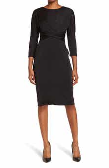 Dolman Sleeve Glitter Dress