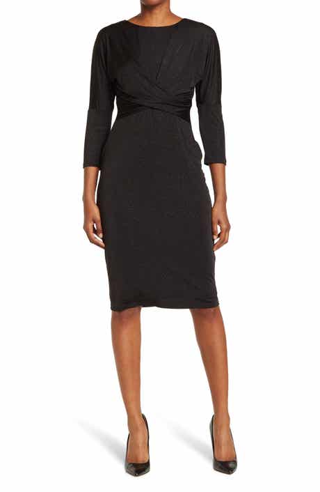 Dolman Sleeve Glitter Dress