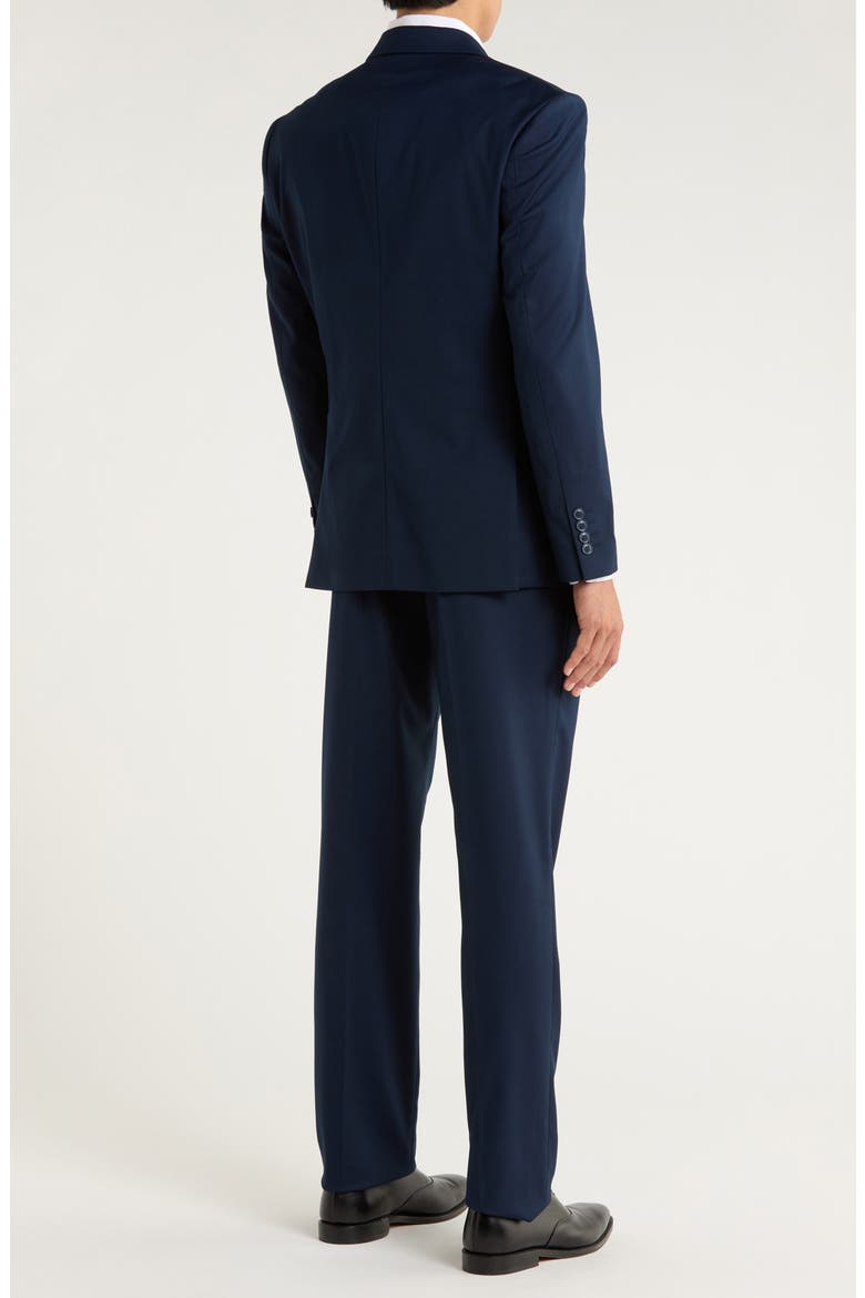 Navy Mélange 3-Piece Suit, Alternate, color, NAVY