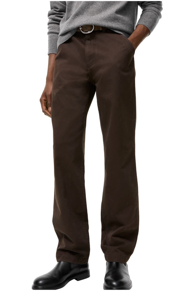 Cotton Twill Chinos, Main, color, Clove brown