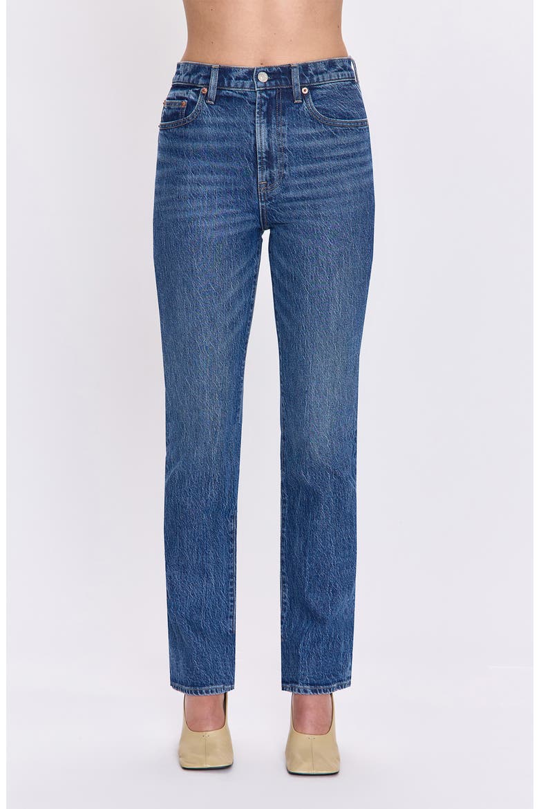 Bri High Waist Ankle Straight Leg Jeans, Main, color, VICTORY