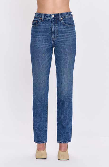 Bri High Waist Ankle Straight Leg Jeans