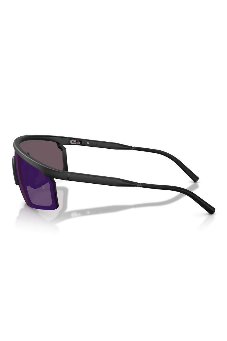 143mm Roger Federer R-20 Irregular Sunglasses, Alternate, color, SEMI-MATTE BLACK / PURPLE