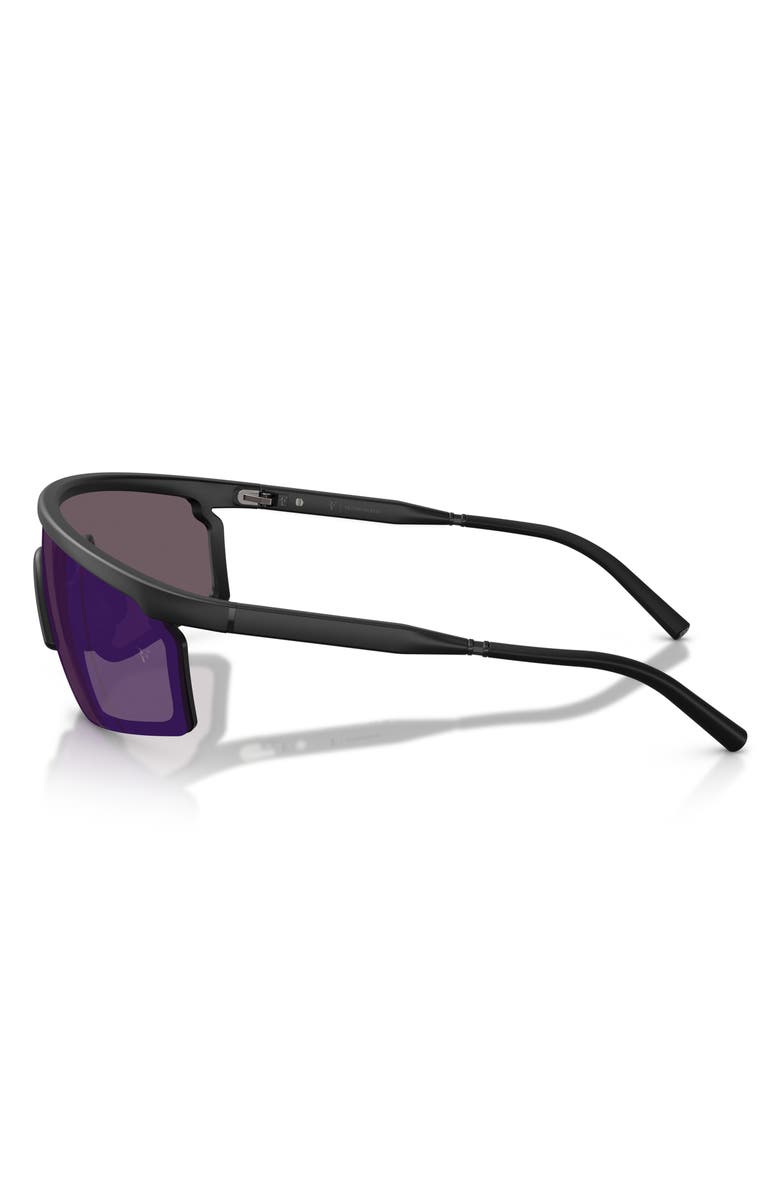 Oliver Peoples 143mm Roger Federer R-20 Irregular Sunglasses, Alternate, color, Semi-Matte Black / Purple