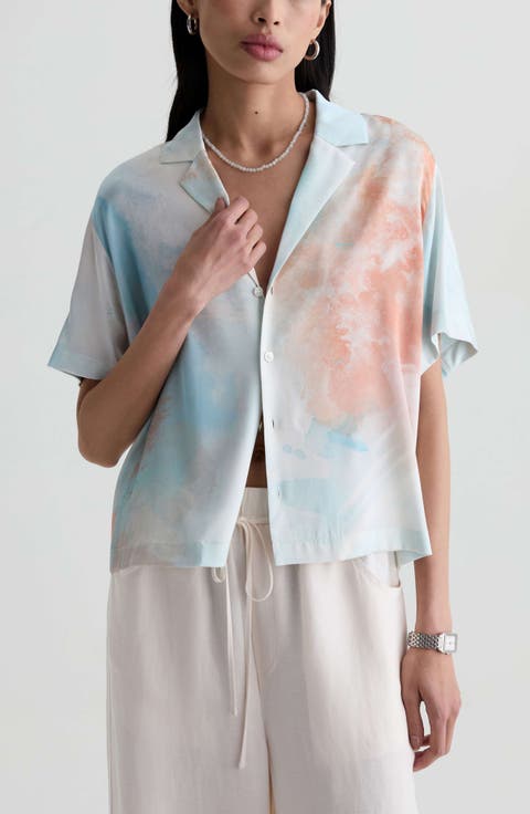 Long Beach Stretch Silk Camp Shirt