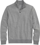 Mack Weldon Ace Cotton Blend French Terry Half Zip Pullover
