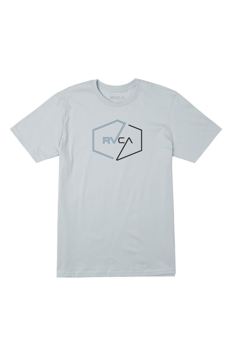 RVCA Kids' Halfway Cotton Logo Tee, Main, color,