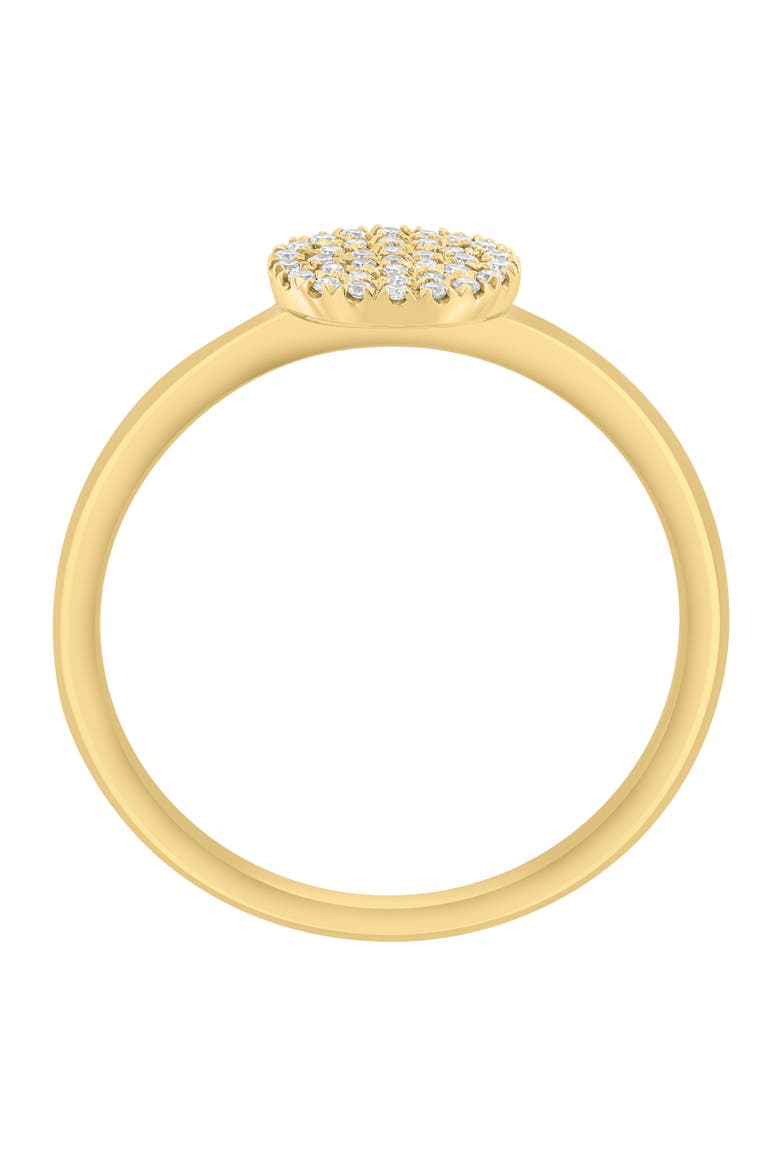 Pavé Diamond Disc Ring, Alternate, color, GOLD