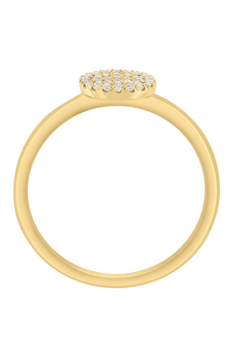 EFFY Pavé Diamond Disc Ring, Alternate, color, Gold