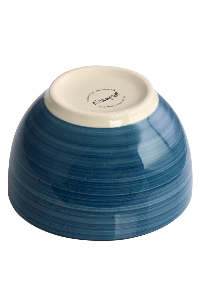 Elama Gia 24 Piece Round Stoneware Dinnerware Set, Alternate, color, White