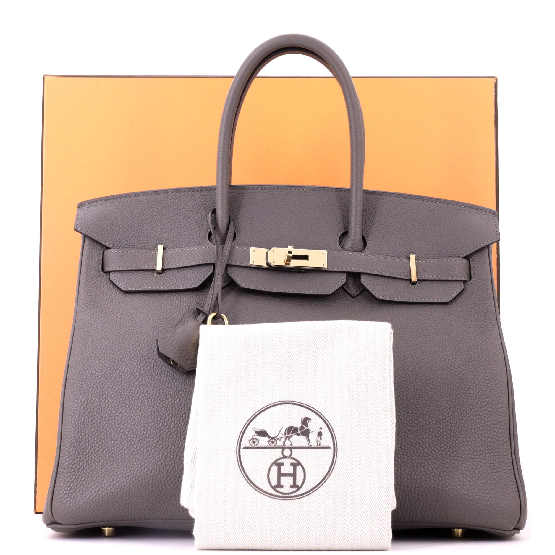 Birkin Handbag Grey Togo with Gold Hardware 35, Alternate, color, Grey