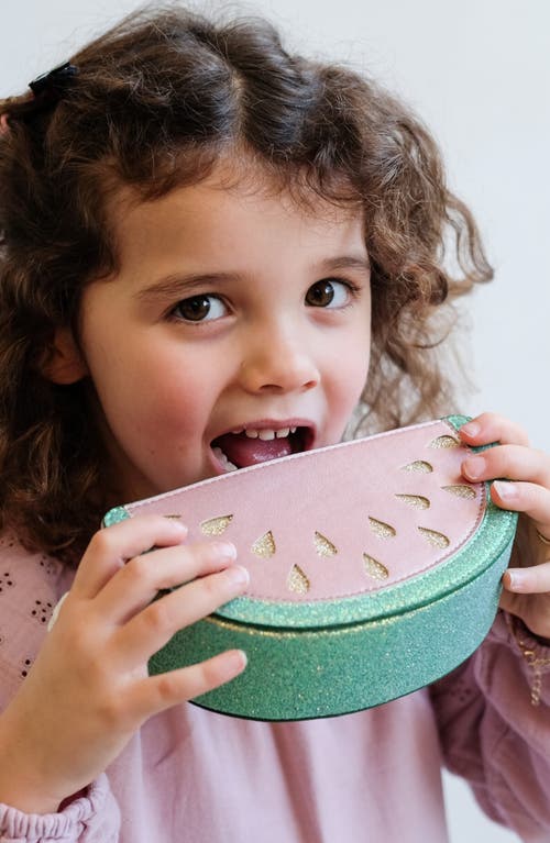 Shop Mimi & Lula Kids' Watermelon Crossbody Bag In Light/pastel Pink