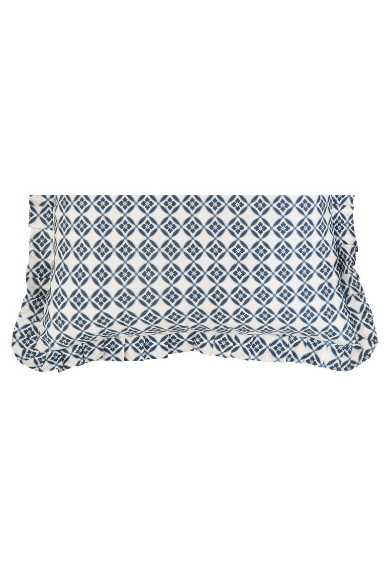 Colonial Williamsburg Stafford Royal 100% Cotton Euro Pillow Sham 26" x 26", Alternate, color, Blue
