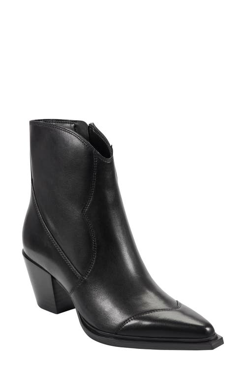 Marc Fisher Ltd Giulie Pointed Cap Toe Bootie In Black