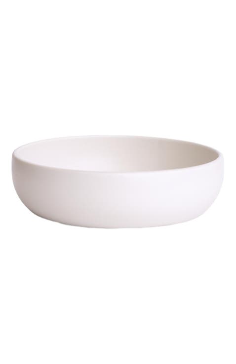Shallow Stoneware Serving Bowl